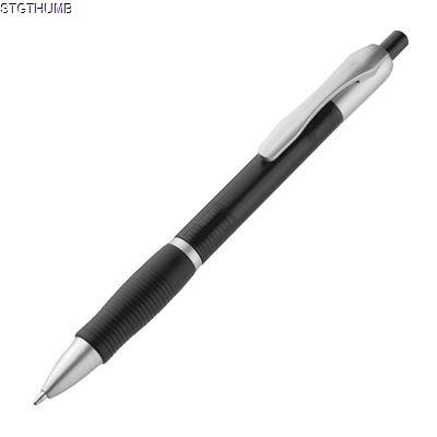 Picture of PLASTIC BALL PEN in Frosted Black.