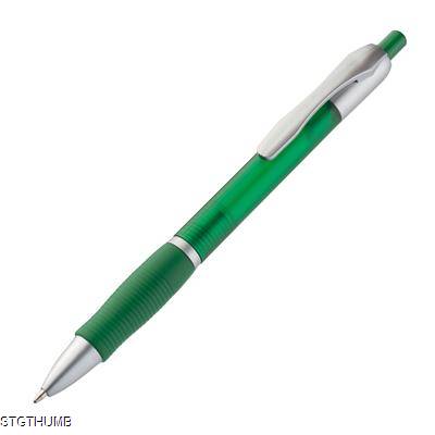 Picture of PLASTIC BALL PEN in Frosted Green.