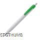 Picture of PLASTIC BALL PEN in White & Green