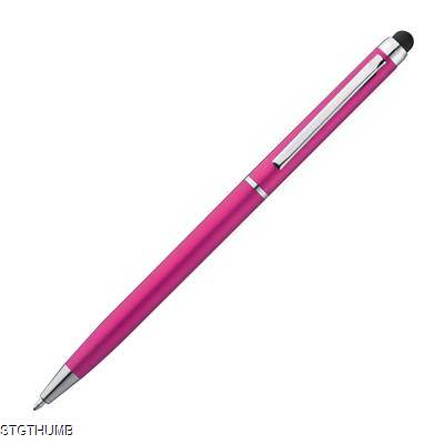 Picture of PLASTIC BALL PEN & PDA TOUCH SCREEN STYLUS in Pink.