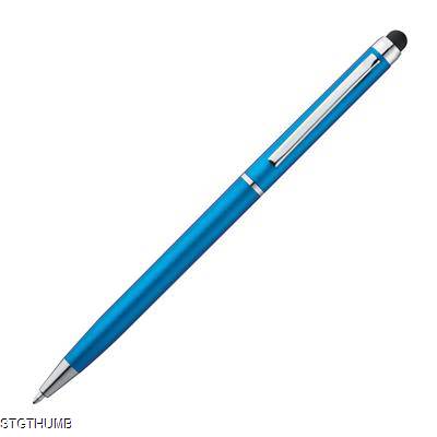 Picture of PLASTIC BALL PEN & PDA TOUCH SCREEN STYLUS in Light Blue.
