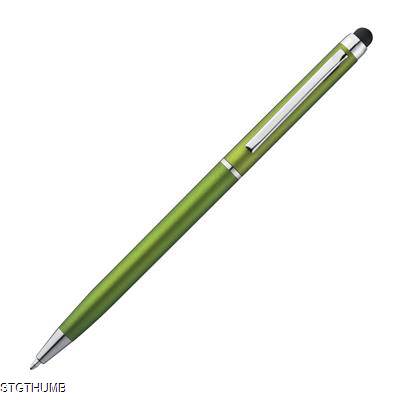 Picture of PLASTIC BALL PEN & PDA TOUCH SCREEN STYLUS in Apple Green.