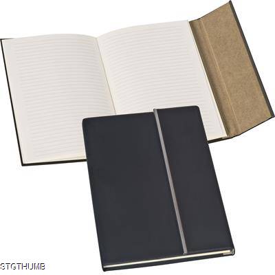 Picture of RUBBERISZED A5 NOTE BOOK with Metal Stripe