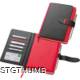 Picture of PU A5 NOTE BOOK with 128 Lined Pages in Red