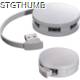 Picture of 4 PORT - ROUNDED USB-HUB in White