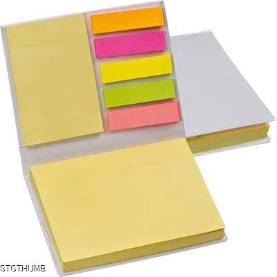 Sticky Notes Pad Index Marker In White Yellow Reach Creative Branding