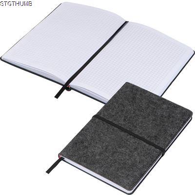 Picture of FELT NOTE BOOK A5 in Silvergrey