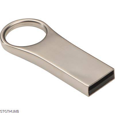 Picture of METAL USB STICK 8GB in Silvergrey.