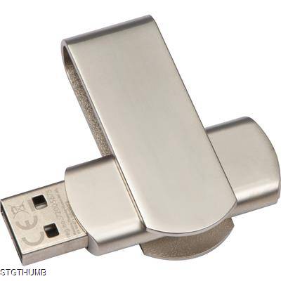 Picture of USB STICK TWISTER in Silvergrey.