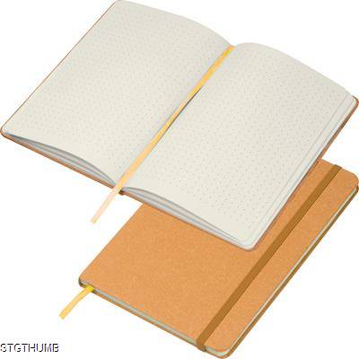 Picture of A5 RECYCLED PAPER BOOK in Brown.