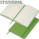 Picture of A5 RECYCLED PAPER BOOK in Green