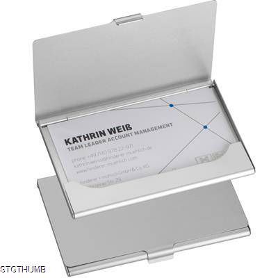 Picture of ALUMINIUM METAL BUSINESS CARD HOLDER in Grey