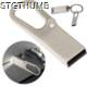 Picture of METAL USB STICK with Carabiner - 4gb in Silvergrey