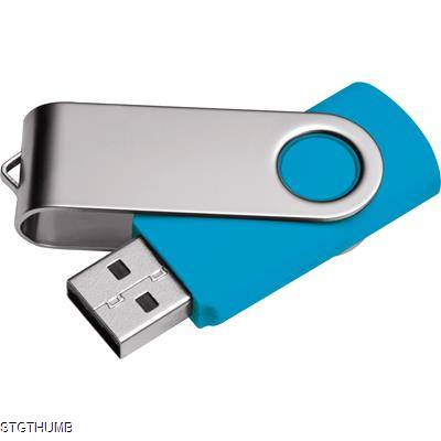 Picture of USB STICK MODEL 3 in Light Blue.