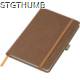 Picture of A5 NOTE BOOK with Bonded Leather Cover in Brown