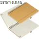 Picture of CARDBOARD CARD NOTE BOOK in Beige