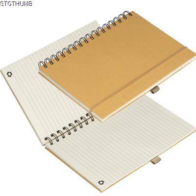 Picture of CARDBOARD CARD NOTE BOOK in Beige