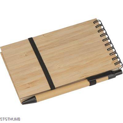 Picture of BAMBOO NOTE BOOK in Beige.