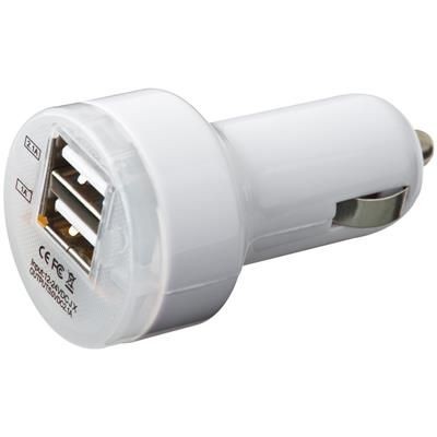 Picture of DUAL USB CAR CHARGER in White