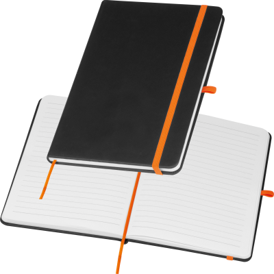 Picture of A5 NOTE BOOK with Colour Engraving in Orange