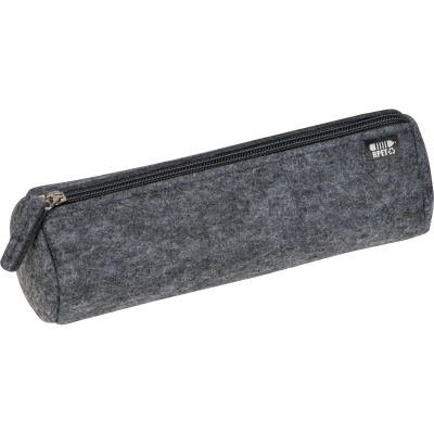 Picture of PENCIL CASE MADE FROM RECYCLED FELT in Anthracite Grey.