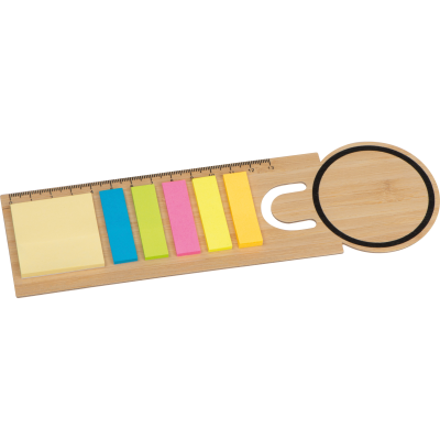 Picture of BOOKMARK with Sticky Notes in Beige 