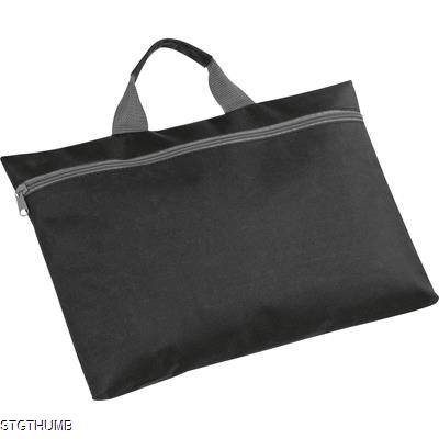 Picture of NYLON DOCUMENT BAG in Black.