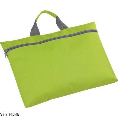 Picture of NYLON DOCUMENT BAG in Green.