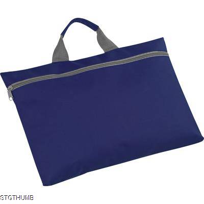 Picture of NYLON DOCUMENT BAG in Navy Blue.