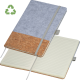 Picture of A5 NOTE BOOK OUT OF CORK AND FELT in Silvergrey 