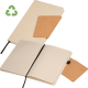 Picture of NOTE BOOK with a Cover Made From Recycled Milk Carton & Magnetic Closure in Beige 