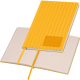 Picture of A5 PU SOFT COVER NOTE BOOK in Yellow 