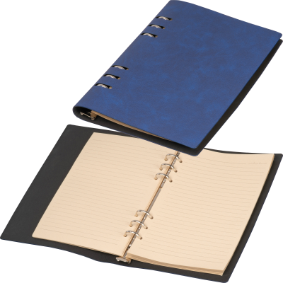 Picture of A5 RING BINDER with PU Cover in Darkblue .