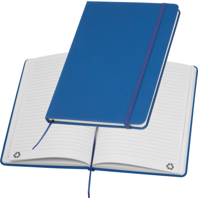 Picture of A5 NOTE BOOK OUT OF RECYCLINGPAPER in Blue 