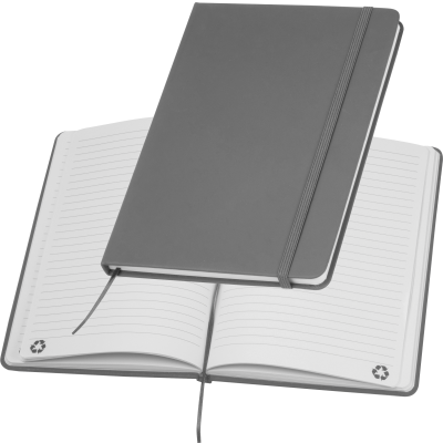 Picture of A5 NOTE BOOK OUT OF RECYCLINGPAPER in Silvergrey 