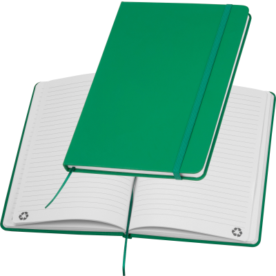 Picture of A5 NOTE BOOK OUT OF RECYCLINGPAPER in Green 