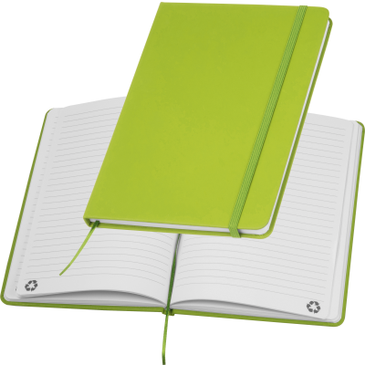 Picture of A5 NOTE BOOK OUT OF RECYCLINGPAPER in Apple Green 