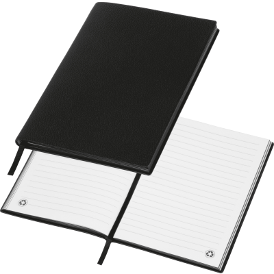 Picture of A5 NOTE BOOK MADE OF SOFT PU HENRI in Black