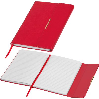 Picture of A5 NOTE BOOK with Magnetic Closure Joseph in Red