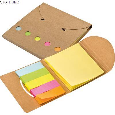 Picture of STICKY NOTE PAD SET in Brown