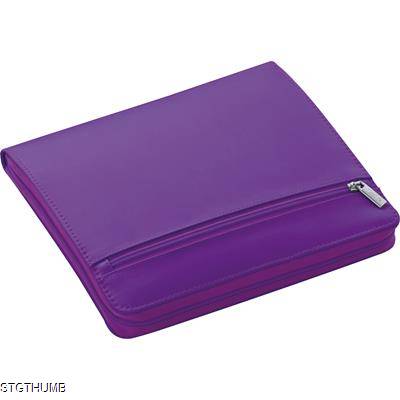 Picture of NYLON WRITING CASE with Zipper in Purple.