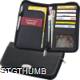 Picture of CRISMA DELUXE LEATHER TRAVEL WALLET in Black