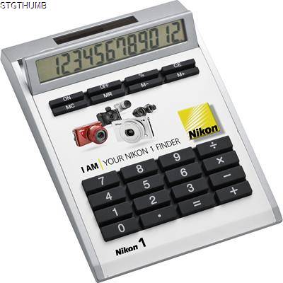 Picture of SMALL CRISMA OWN-DESIGN DESK CALCULATOR with Insert.