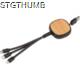 Picture of CHARGER CABLE with Bamboo Decoration in Black