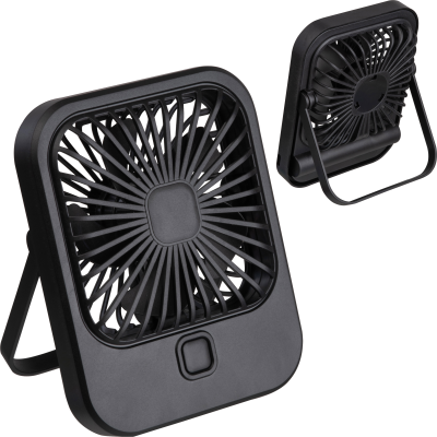Picture of TABLE FAN with Rechargeable Battery in Black 