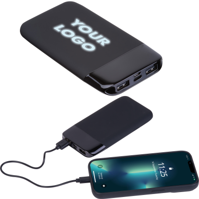 Picture of 8,000 MAH POWER BANK with Illuminated Logo Floyd in Black