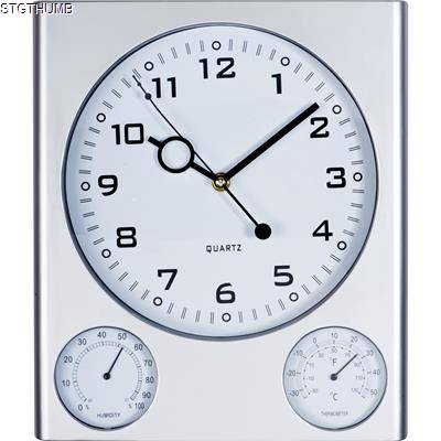 Picture of TRIO PLASTIC WALL CLOCK in Grey.