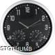 Picture of CRISMA STYLISH WALL CLOCK in Black & Silver