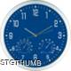 Picture of CRISMA STYLISH WALL CLOCK in Blue & Silver