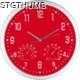 Picture of CRISMA STYLISH WALL CLOCK in Red & Silver